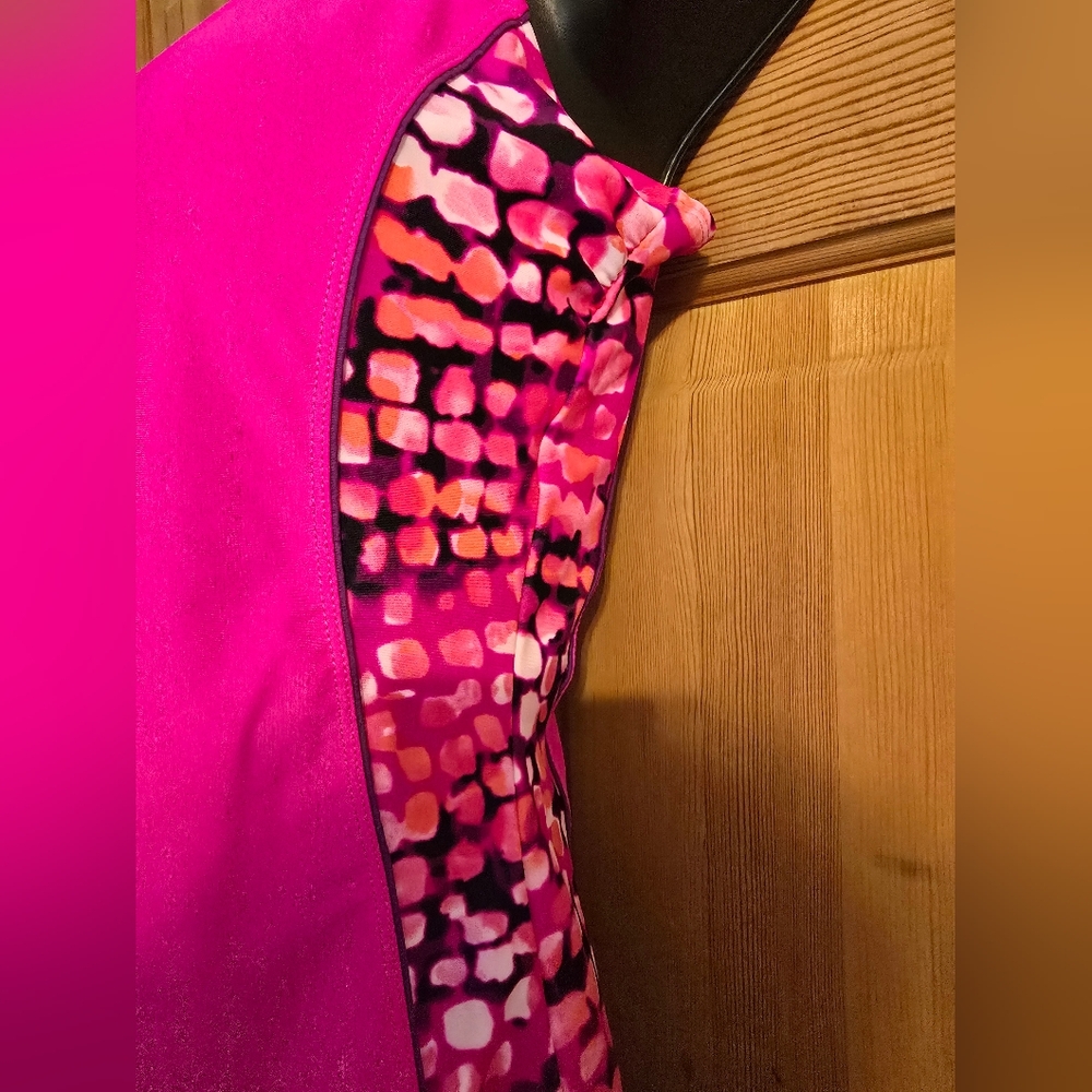 Catalina Pink Fitted Cut Out One Piece Swim Keyhole Back Side design Cruise 12 - Picture 5 of 6